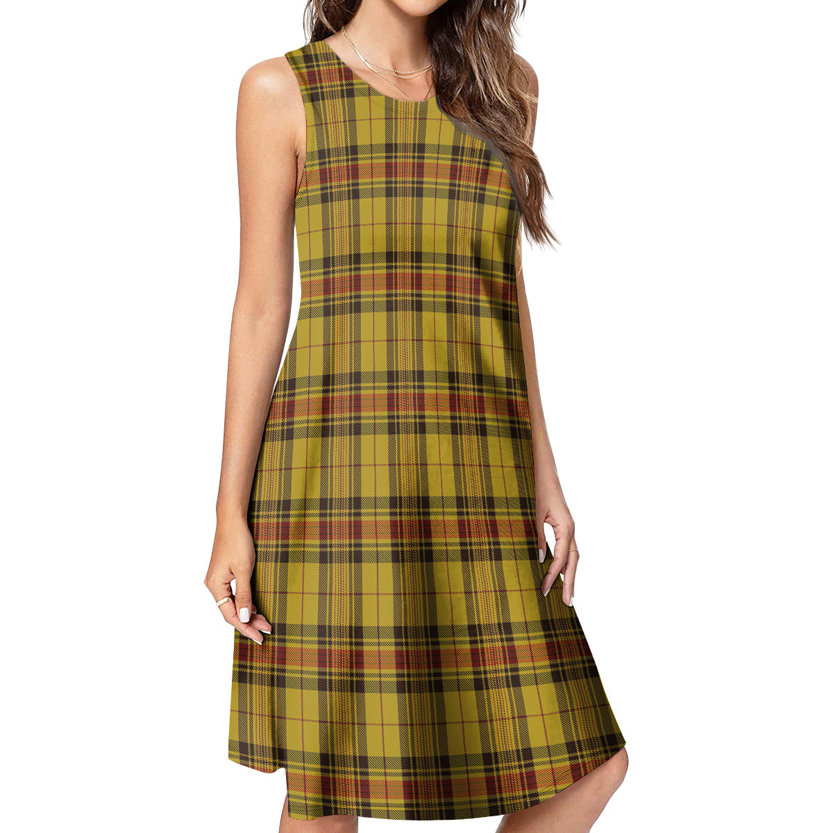 Morgan of Wales Tartan Womens Casual Dresses - Tartanvibesclothing