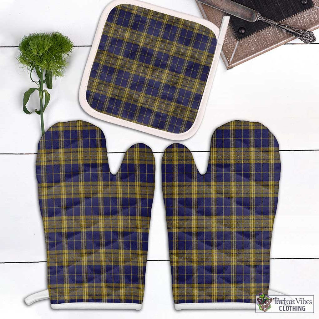 Morris of Wales Tartan Combo Oven Mitt & Pot-Holder Combo 1 Oven Mitt & 1 Pot-Holder White - Tartan Vibes Clothing