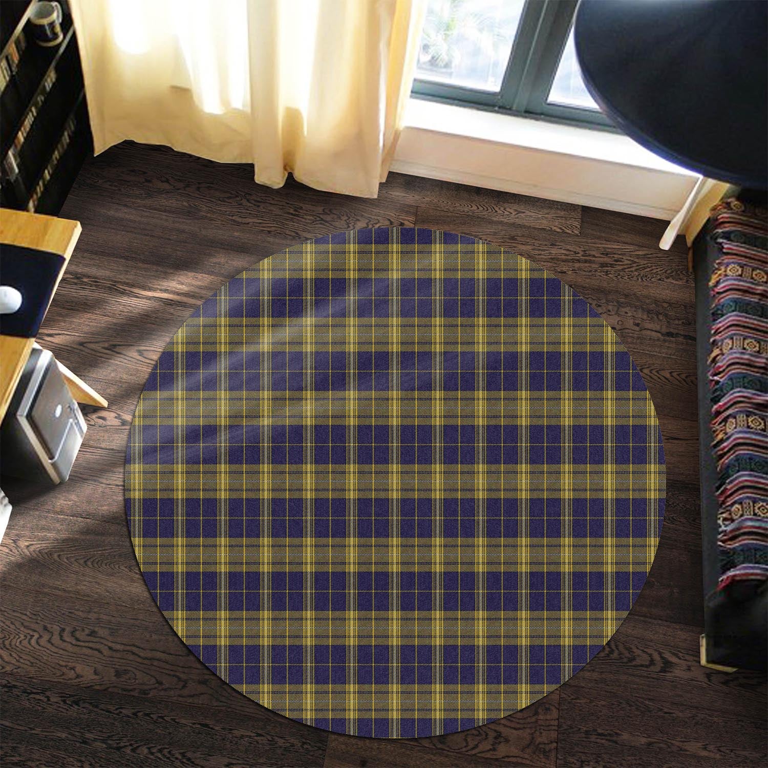 morris-of-wales-tartan-round-rug