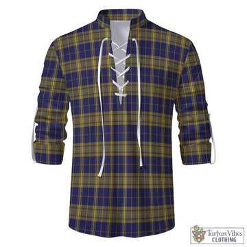 Morris of Wales Tartan Men's Scottish Traditional Jacobite Ghillie Kilt Shirt