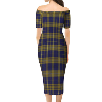 Morris of Wales Tartan Off Shoulder Lady Dress