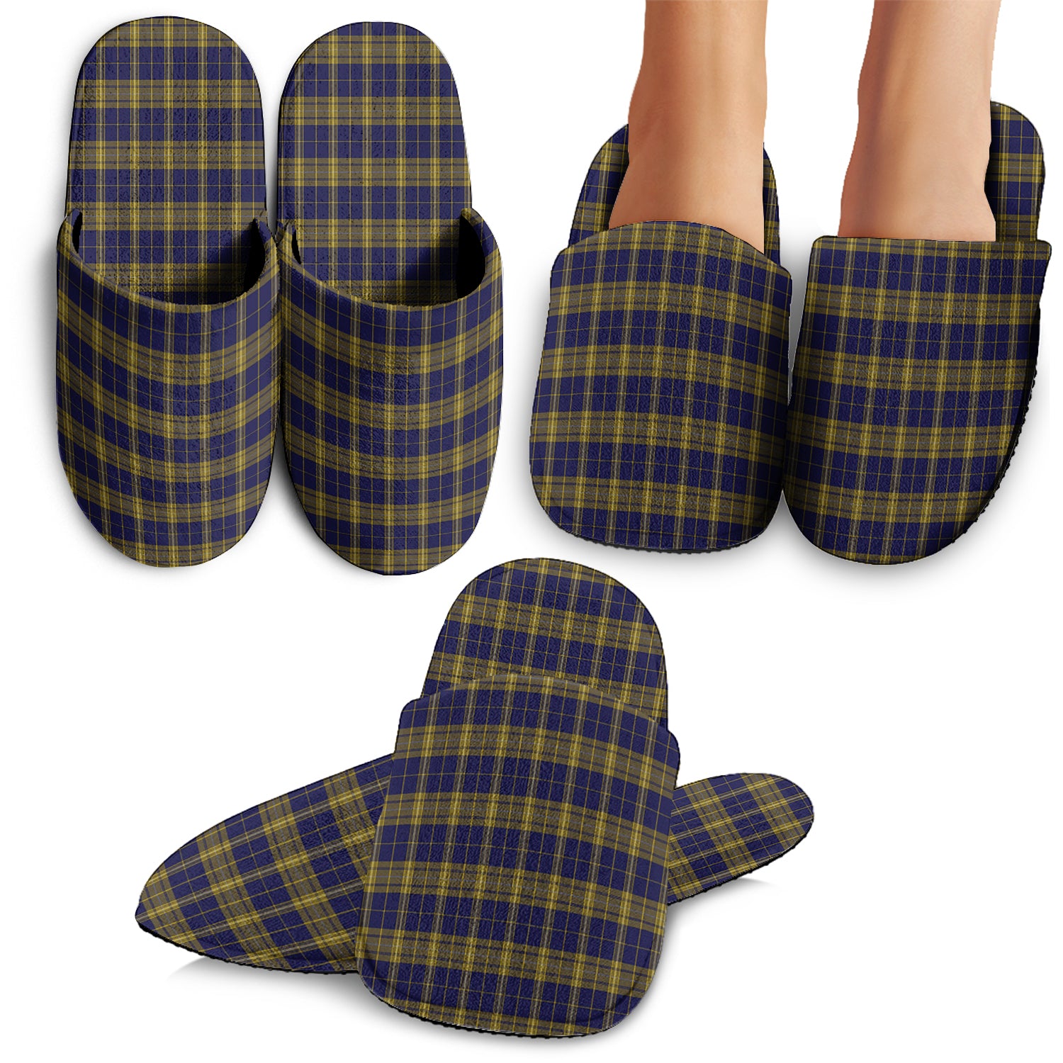 Morris of Wales Tartan Home Slippers - Tartanvibesclothing Shop