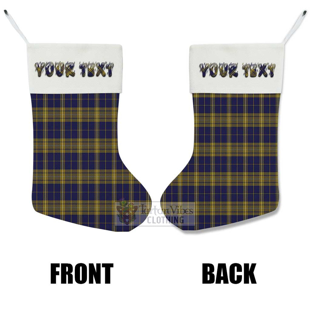 Tartan Vibes Clothing Morris of Wales Tartan Christmas Stocking with Personalized Text