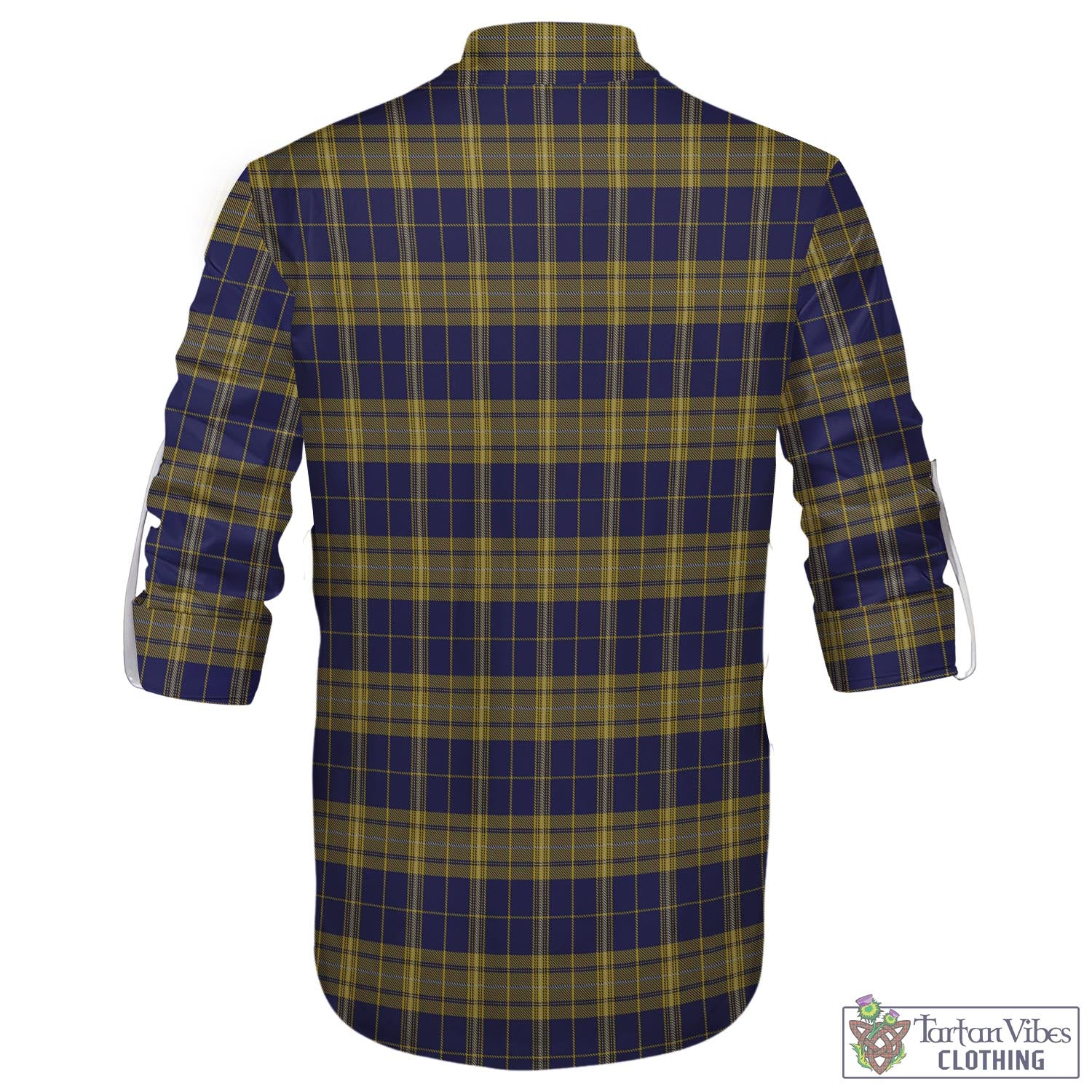 Tartan Vibes Clothing Morris of Wales Tartan Men's Scottish Traditional Jacobite Ghillie Kilt Shirt