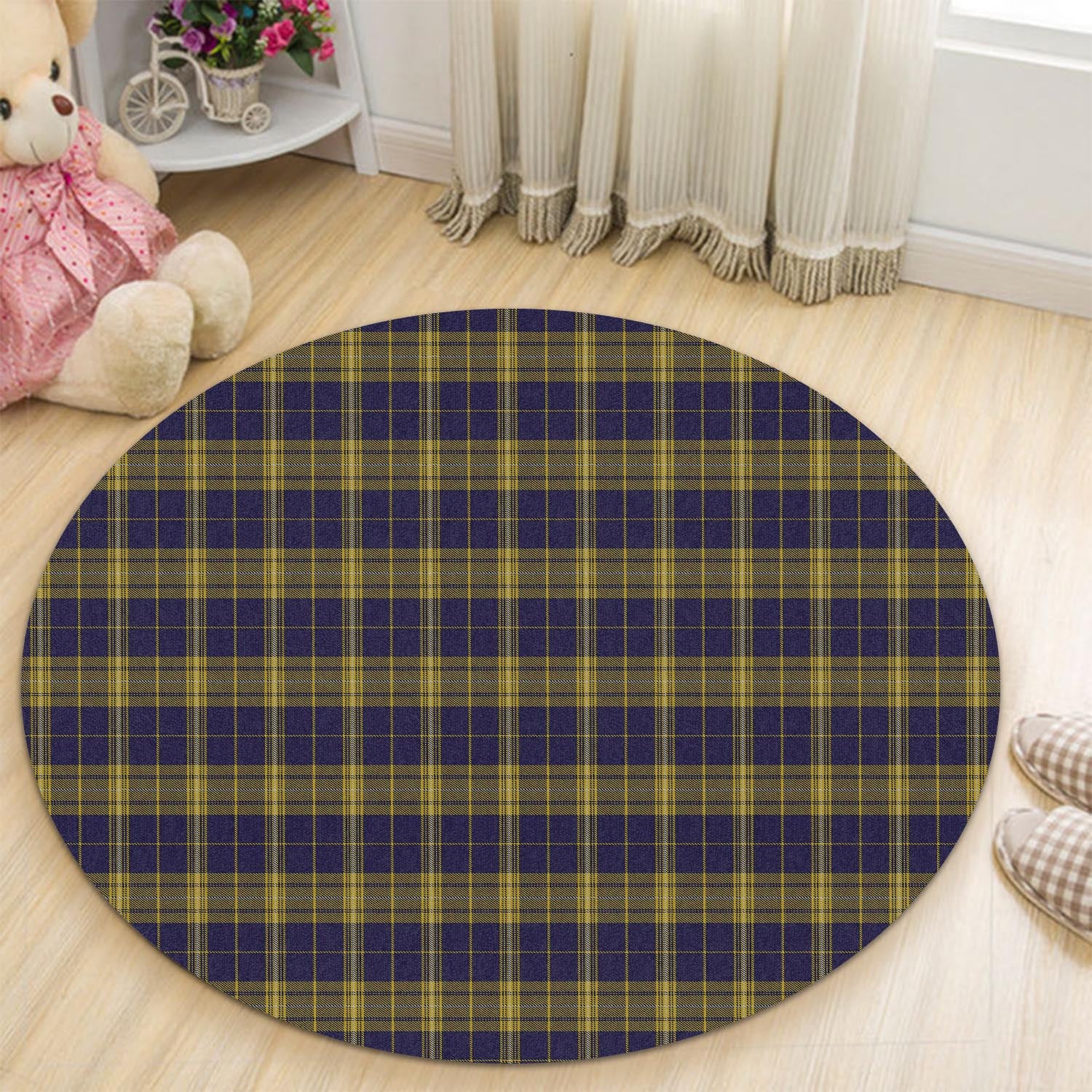 morris-of-wales-tartan-round-rug