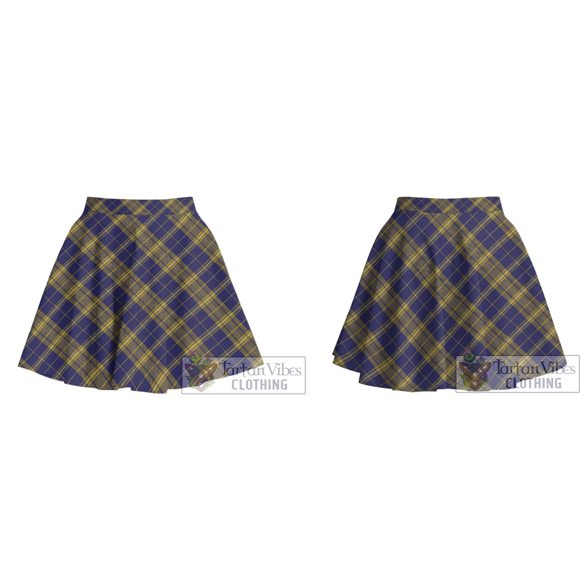 Tartan Vibes Clothing Morris of Wales Tartan Women's Plated Mini Skirt