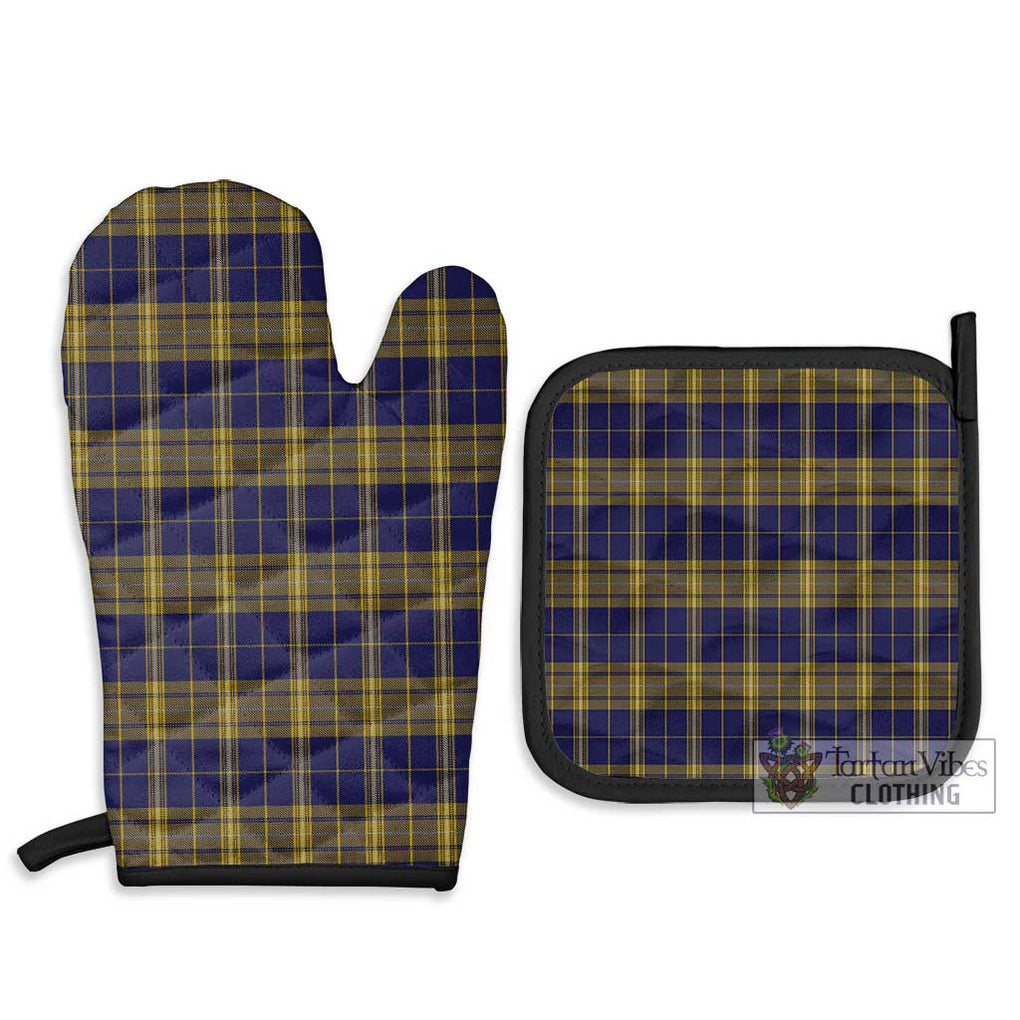 Morris of Wales Tartan Combo Oven Mitt & Pot-Holder Combo 1 Oven Mitt & 2 Pot-Holder Black - Tartan Vibes Clothing