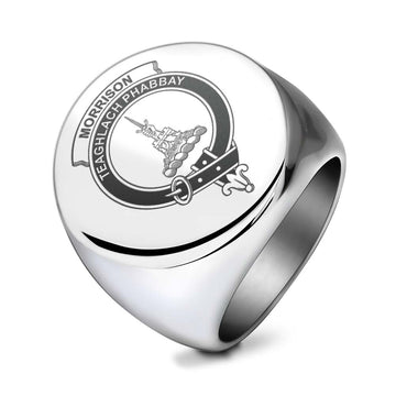 Morrison Clan Crest Engraved Ring