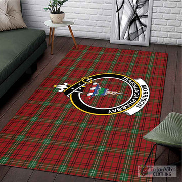 Morrison Tartan Area Rug with Family Crest L 59*86 inch (150x220 cm) - Tartan Vibes Clothing