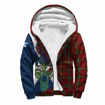Morrison Tartan Family Crest Sherpa Hoodie Scottish Thistle Celtic Inspired Unisex S - Tartan Vibes Clothing