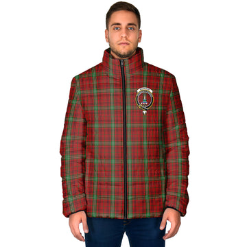 Morrison Tartan Padded Jacket with Family Crest