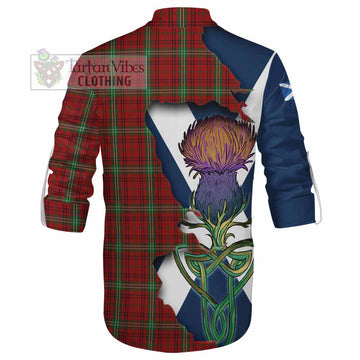 Morrison Tartan Family Crest Ghillie Kilt Shirt Scottish Thistle Celtic Inspired - Tartan Vibes Clothing