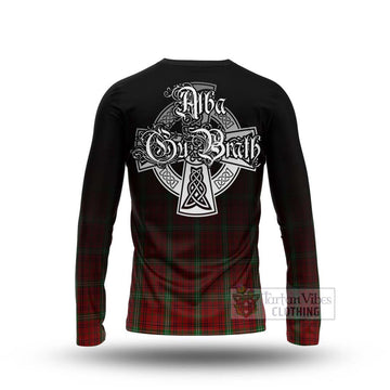 Morrison Tartan Long Sleeve T-Shirt Featuring Alba Gu Brath Family Crest Celtic Inspired