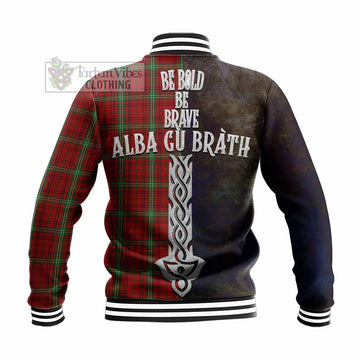 Morrison Tartan Family Crest Baseball Jacket Alba Gu Brath Be Brave Lion Ancient Style - Tartan Vibes Clothing