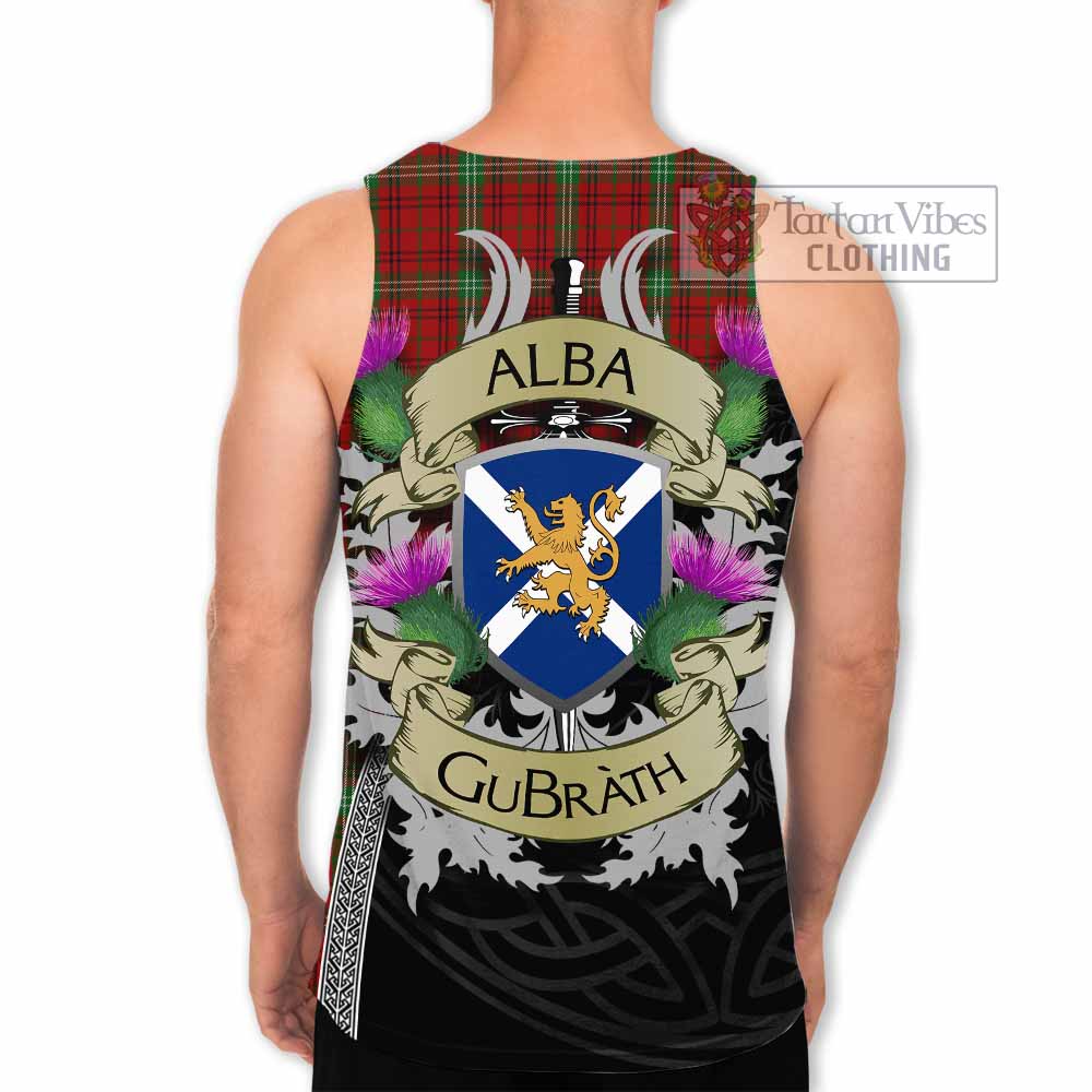 Morrison Tartan Family Crest Men's Tank Top Lion Rampant Royal Thistle Shield Celtic Inspired - Tartan Vibes Clothing