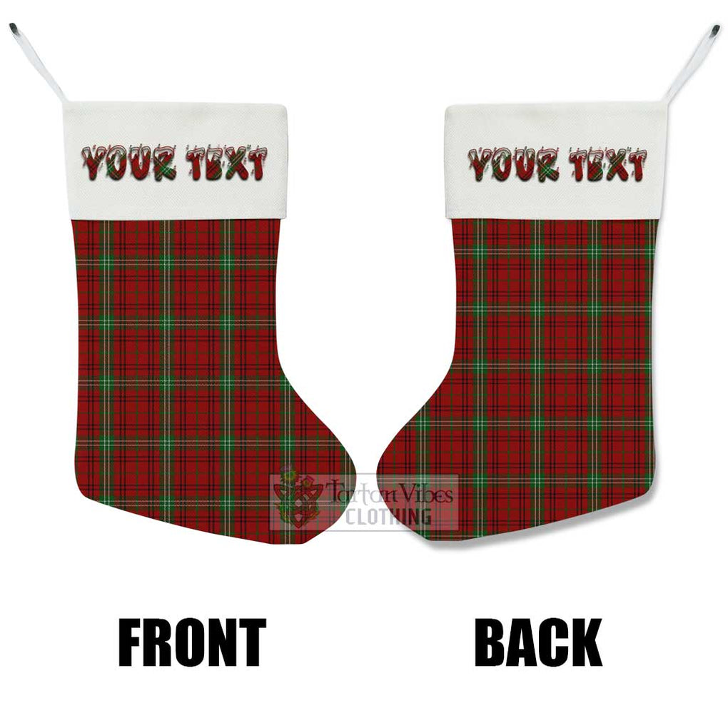 Tartan Vibes Clothing Morrison Tartan Christmas Stocking with Personalized Text