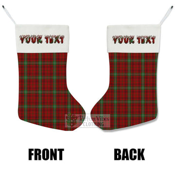 Morrison Tartan Christmas Stocking with Personalized Text