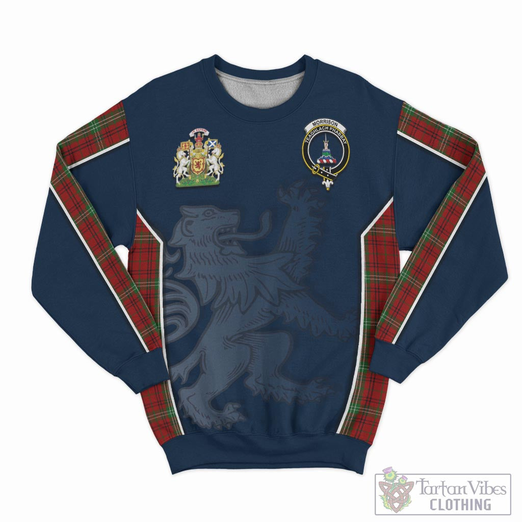 Tartan Vibes Clothing Morrison Tartan Sweater with Family Crest and Lion Rampant Vibes Sport Style