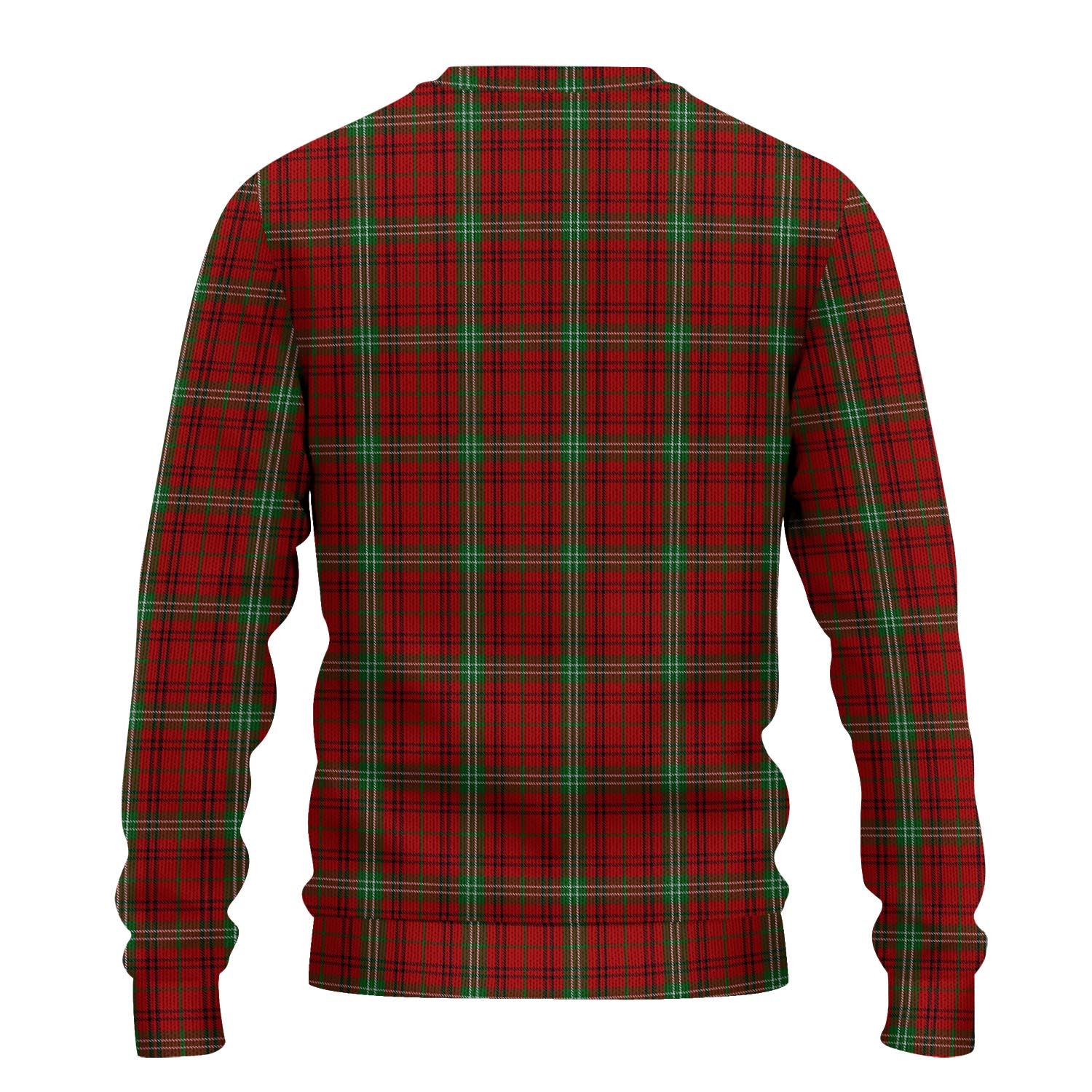 Morrison Tartan Knitted Sweater with Family Crest - Tartanvibesclothing