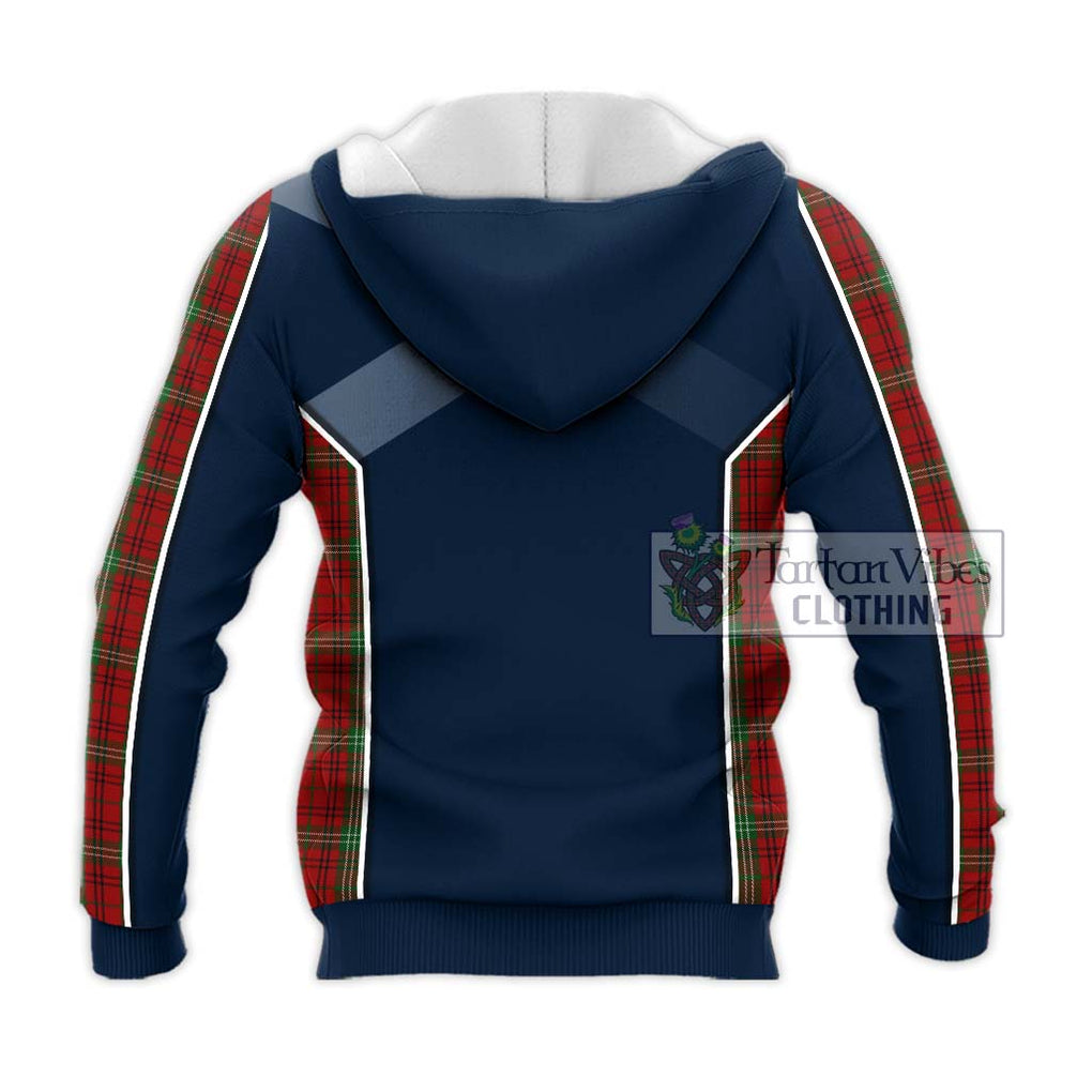 Morrison Tartan Knitted Hoodie with Family Crest and Lion Rampant Vibes Sport Style - Tartan Vibes Clothing