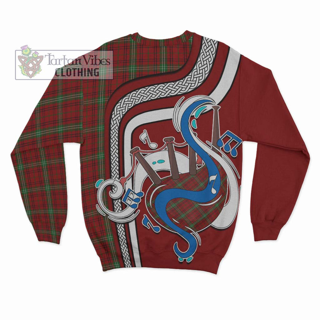 Tartan Vibes Clothing Morrison Tartan Sweatshirt with Epic Bagpipe Style