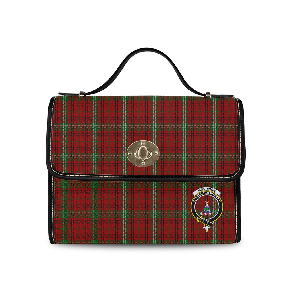 morrison-tartan-leather-strap-waterproof-canvas-bag-with-family-crest