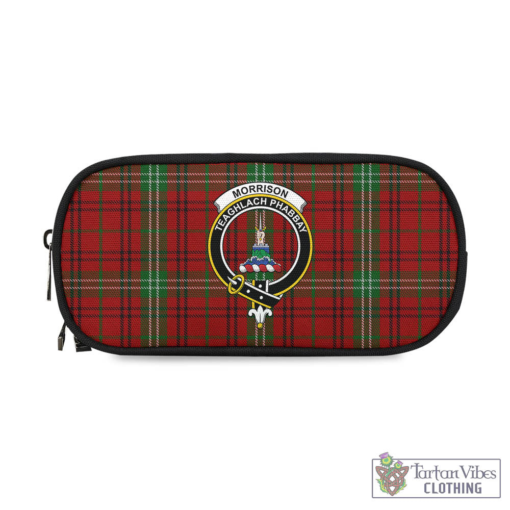 Morrison Tartan Pen and Pencil Case with Family Crest - Tartan Vibes Clothing