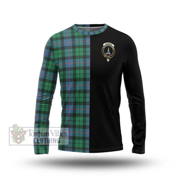 Morrison Ancient Tartan Long Sleeve T-Shirt with Family Crest and Half Of Me Style