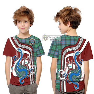 Morrison Ancient Tartan Kid T-Shirt with Epic Bagpipe Style