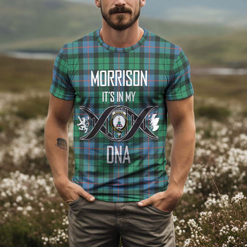 Morrison Ancient Tartan T-Shirt with Family Crest DNA In Me Style