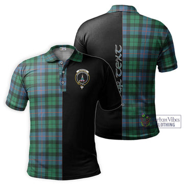 Morrison Ancient Tartan Polo Shirt with Family Crest and Half Of Me Style