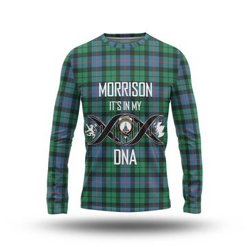 Morrison Ancient Tartan Long Sleeve T-Shirt with Family Crest DNA In Me Style