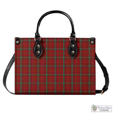 Morrison Red Tartan Luxury Leather Handbags