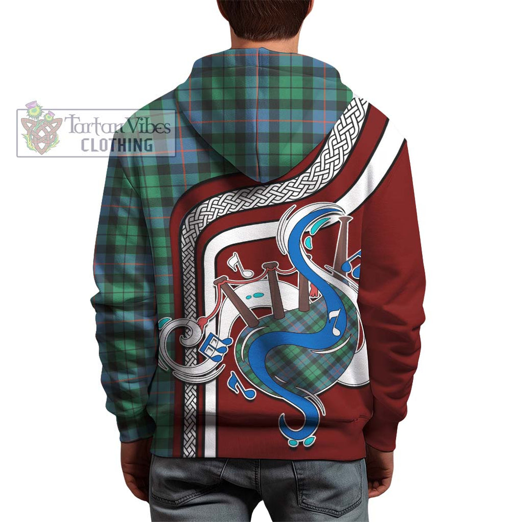 Morrison Ancient Tartan Hoodie with Epic Bagpipe Style - Tartanvibesclothing Shop