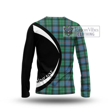 Morrison Ancient Tartan Long Sleeve T-Shirt with Family Crest Circle Style