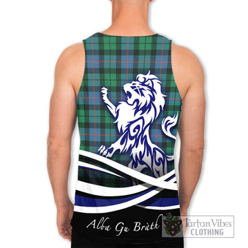 Morrison Ancient Tartan Men's Tank Top with Alba Gu Brath Regal Lion Emblem