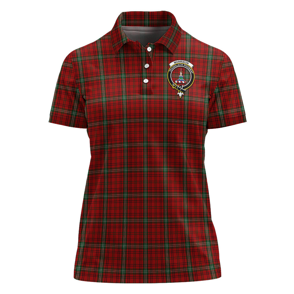 morrison-ancient-tartan-polo-shirt-with-family-crest-for-women