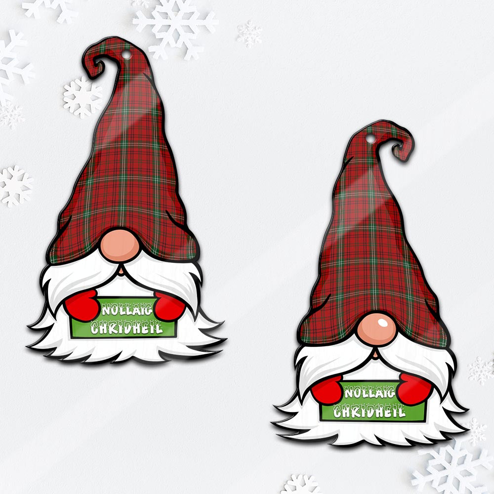 Morrison Red Gnome Christmas Ornament with His Tartan Christmas Hat - Tartan Vibes Clothing