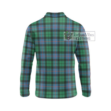 Morrison Ancient Tartan Long Sleeve Polo Shirt with Family Crest DNA In Me Style