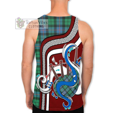 Morrison Ancient Tartan Men's Tank Top with Epic Bagpipe Style