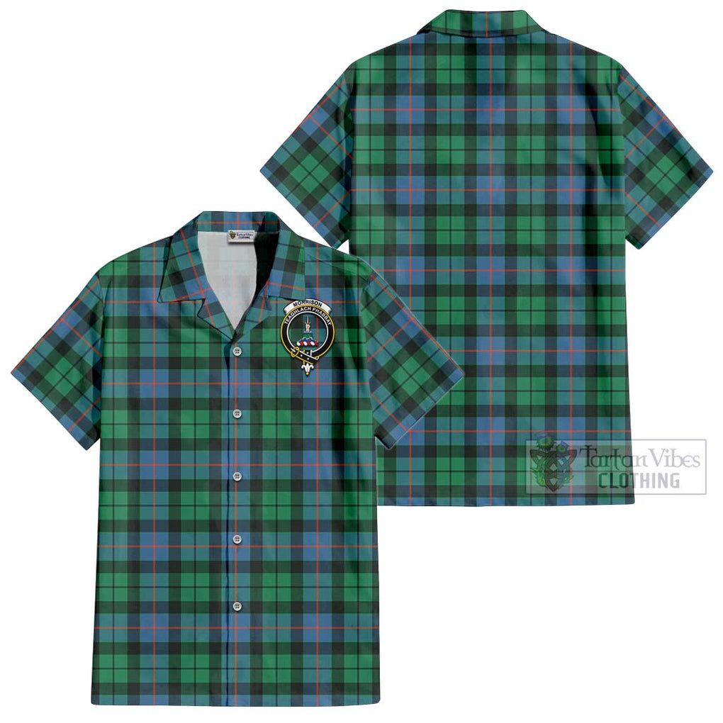 Morrison Ancient Tartan Cotton Hawaiian Shirt with Family Crest Kid - Tartan Vibes Clothing