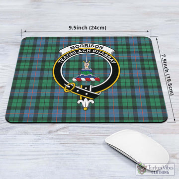 Morrison Ancient Tartan Mouse Pad with Family Crest