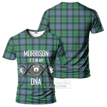 Morrison Ancient Tartan T-Shirt with Family Crest DNA In Me Style