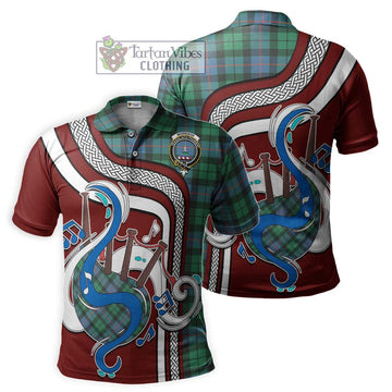 Morrison Ancient Tartan Polo Shirt with Epic Bagpipe Style