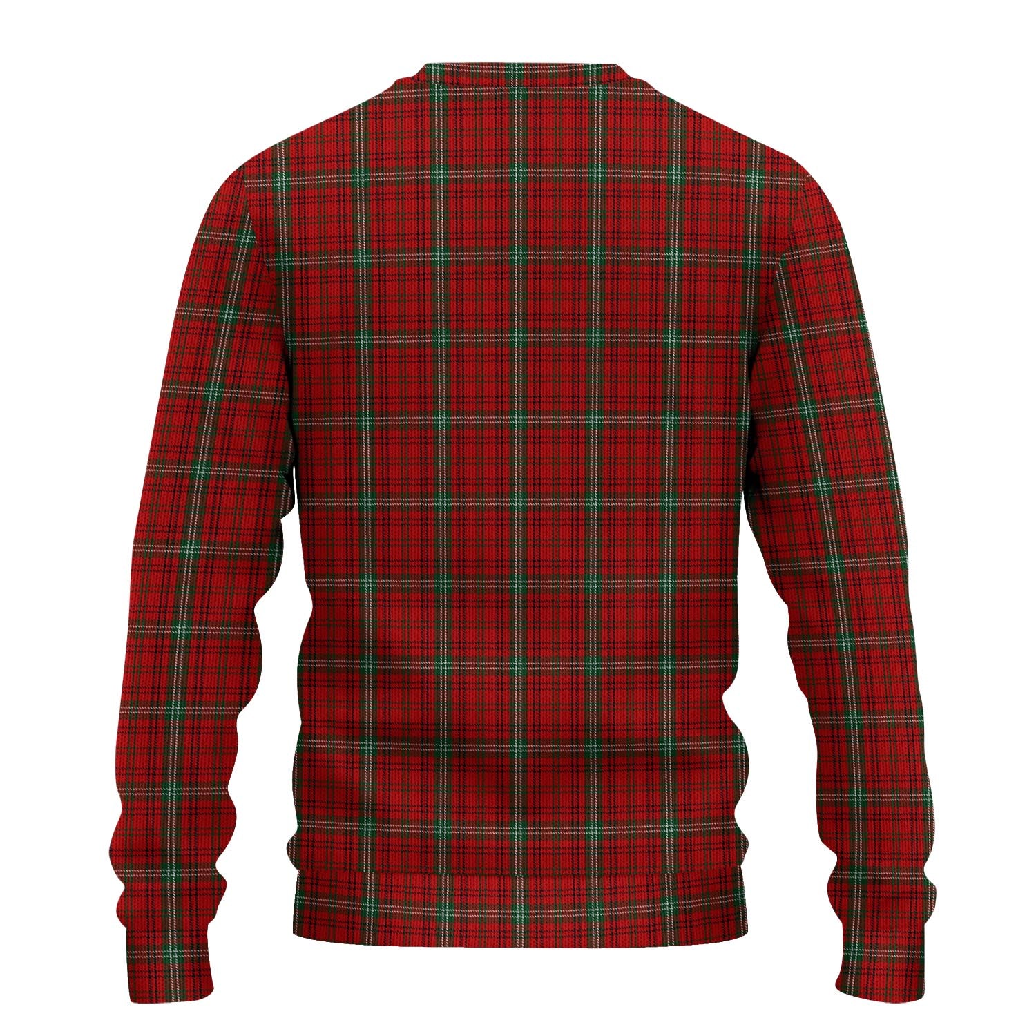 Morrison Ancient Tartan Knitted Sweater with Family Crest - Tartanvibesclothing