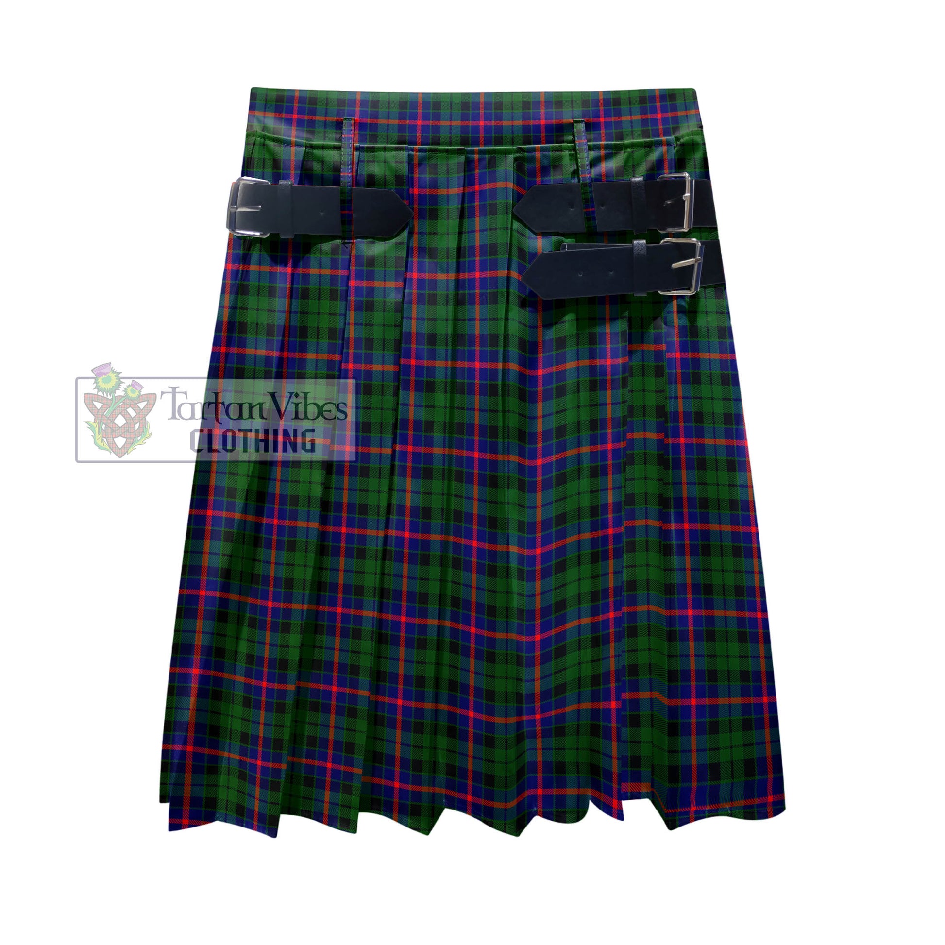 Tartan Vibes Clothing Morrison Modern Tartan Men's Pleated Skirt - Fashion Casual Retro Scottish Style