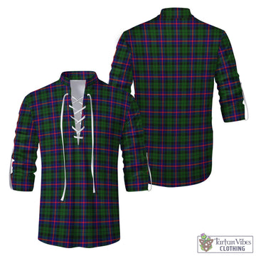 Morrison Modern Tartan Men's Scottish Traditional Jacobite Ghillie Kilt Shirt