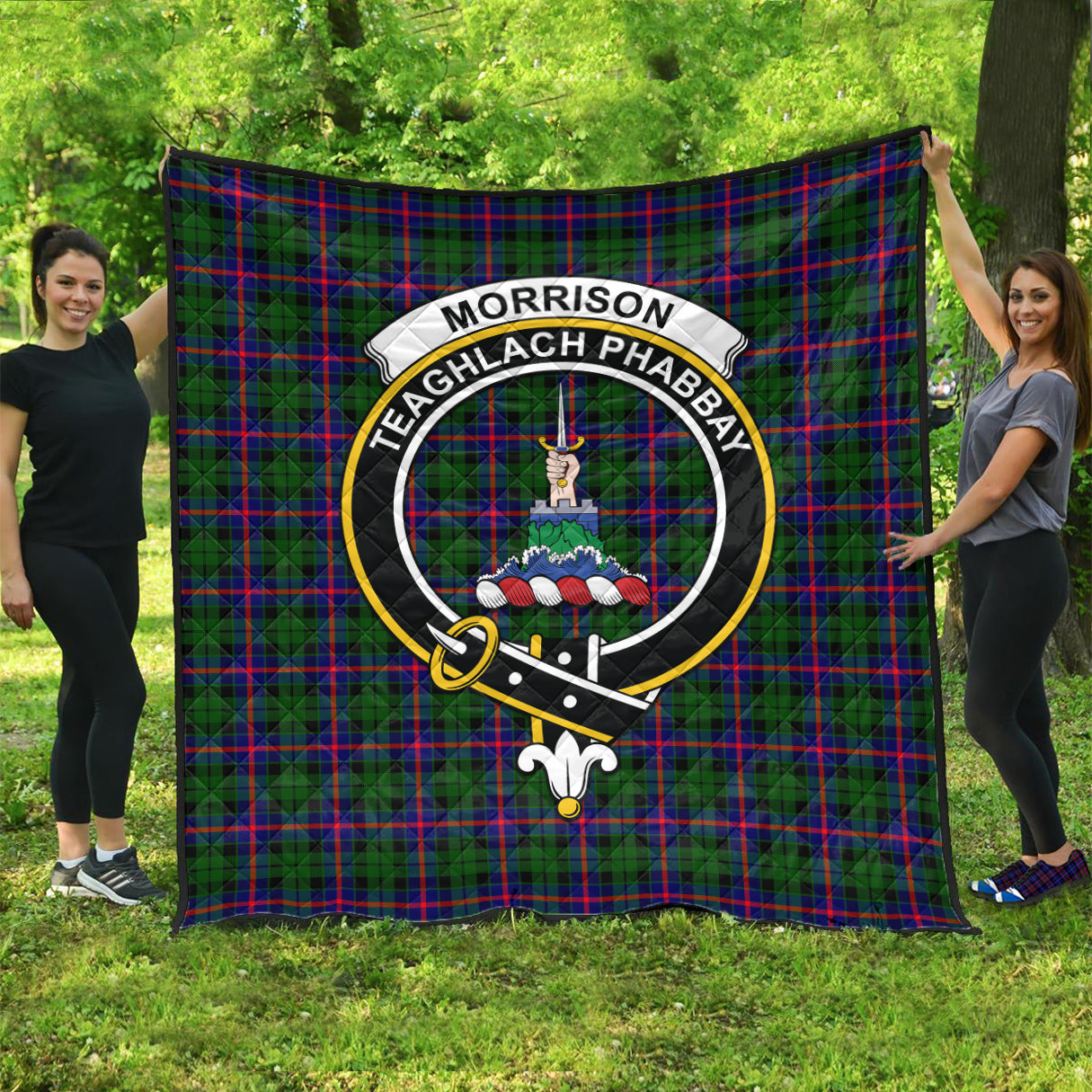 morrison-modern-tartan-quilt-with-family-crest