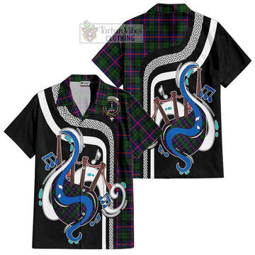 Morrison Modern Tartan Short Sleeve Button Shirt with Epic Bagpipe Style