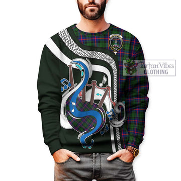 Morrison Modern Tartan Sweatshirt with Epic Bagpipe Style